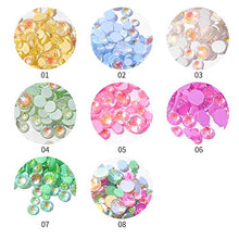 Load image into Gallery viewer, 8 Pack 1988 pcs Luminous Crystal Nail Art Rhinestone Decorations 3D Glitter Diamond Jewelly Glow In The Dark Rhinestone Decorations Nail Art DIY Crafts Phones Clothes Shoes Jewelry Bag (Forest Fairy)