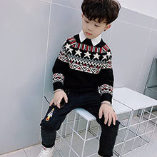Load image into Gallery viewer, Boys Girls Knit Sweater,Cute Long Sleeve Blouse top,Crewneck,Cable Knit Sweater Fall and Winter Clothe,Warm Kids Sweater Cashmere,Cotton Knit Sweater,3-10t Kid