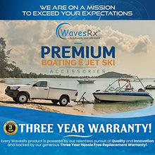 Load image into Gallery viewer, WAVESRX Boat Trailer Hitch Tightener & Stabilizer | Stainless Steel Anti-Rattle Clamp for 2" Hitch Receivers | Marine Grade Rust-Free for Safe Transportation of Your Watercraft | Improved 2022 Version