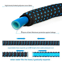Load image into Gallery viewer, 50ft Garden Hose Expandable Water Hose, 3/4” Solid Brass Fittings & 9 Function Spray Nozzle & Extra Strength Fabric 3-Layers Latex Core, Lightweight Flexible Pocket Hoses for Lawn Plants Car Washing