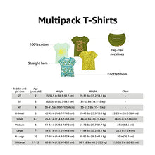 Load image into Gallery viewer, Spotted Zebra Girls' Short-Sleeve T-Shirt Tops, Pack of 4, Blue/Purple/Grey, Horses, Small