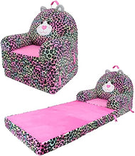 Load image into Gallery viewer, Soft Landing Amazon Exclusive Elite Seats | Compressed Premium Character Sofa Seat & Transformable Fold-Out Lounger with Carrying Handle – Leopard