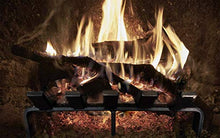 Load image into Gallery viewer, Hi-Flame Log Grate Heavy Duty Solid Steel Burning Fireplace Wood Stove Firewood Holder, 13 INCH, 13 x 10 x 4 Inch Matt Black