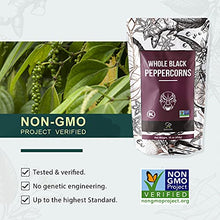 Load image into Gallery viewer, Soeos Whole Black Peppercorns 16 oz, NON-GMO Verified, Kosher, Grade AAA, Vacuum Sealed Package to Keep Peppers Fresh, Safe, and Better Taste, 1 Pound (Pack of 1)