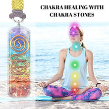 Load image into Gallery viewer, Orgone Chakra Healing Pendant with Adjustable Cord – 7 Chakra Stones Necklace for EMF Protection and Spiritual Healing