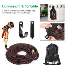 Load image into Gallery viewer, TomCare Garden Hose 50ft Expandable Garden Hose Flexible Car Wash Water Hose with 9 Function Spray Nozzle Super Durable 3750D Latex Core 3/4" Solid Brass Fittings Retractable Hose for Washing Watering