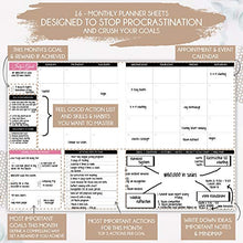 Load image into Gallery viewer, Deluxe Law of Attraction Academic Planner Sep 2020 - Dec 2021 - Weekly & Monthly planner to Increase Productivity & Happiness. Weekly Goal Planner, Organizer & Gratitude Journal + Planner Stickers