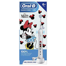 Load image into Gallery viewer, Oral-B Kids Electric Toothbrush Featuring Disney's Minnie Mouse, for Kids 6+