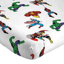 Load image into Gallery viewer, Marvel Avengers Comic Cool Twin Sheet Set - 3 Piece Set Super Soft and Cozy Kid’s Bedding Features Captain America, Spiderman, & Iron Man - Fade Resistant Microfiber Sheets (Official Marvel Product)