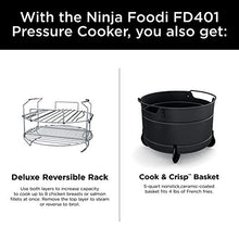 Load image into Gallery viewer, Ninja FD401 Foodi 8-Quart 9-in-1 Deluxe XL Pressure Cooker, Broil, Dehydrate, Slow Cook, Air Fryer, and More, with a Stainless Finish