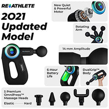 Load image into Gallery viewer, REATHLETE DEEP4S Updated Pro-Grade Handheld Deep Tissue Massage Gun with 5 Heads, Carrying Case and 4 Settings for Muscle Recovery and Pain Relief