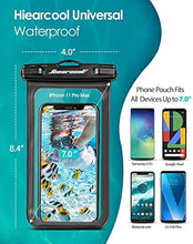 Load image into Gallery viewer, Universal Waterproof Case,Waterproof Phone Pouch Compatible for iPhone 13 12 11 Pro Max XS Max XR X 8 7 Samsung Galaxy s10/s9 Google Pixel 2 HTC Up to 7.0", IPX8 Cellphone Dry Bag -2 Pack