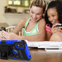 Load image into Gallery viewer, CaseTank for T-Mobile Revvl 4 Case,TCL Revvl 4 Case W Built-in Kickstand Heavy Duty Shockproof Hard PC Back& Soft TPU Inner Armor,Blue