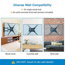 Load image into Gallery viewer, Full Motion TV Wall Mount Bracket Articulating Arms Swivels Tilts Extension Rotation for Most 13-55 Inch LED LCD Flat Curved Screen TVs, Max VESA 400x400mm up to 66lbs by Pipishell