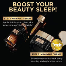 Load image into Gallery viewer, L'Oreal Paris Age Perfect Anti-Aging Midnight Face Serum 1 oz + Midnight Cream 1.7 oz, Smooths Wrinkles & Firms Skin + Eye Cream & Serum Sample