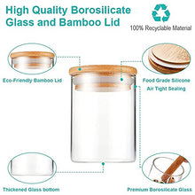 Load image into Gallery viewer, Nialnant 12 Pcs Glass Spice Jars with Bamboo Lids, 6oz Small Glass Jars with Labels & Pen, Glass Storage Jars for Kitchen Tea Coffee Sugar Nuts