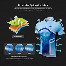 Load image into Gallery viewer, FEIXIANG Men’s Cycling Jersey, Short Sleeve Riding Bike Top Shirts Zipper Cool Dry Biking Clothing with 3 Rear Pockets