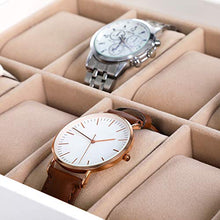 Load image into Gallery viewer, SONGMICS Jewelry Box, 8-Layer Large Jewelry Case, Ideal for Necklaces, Earrings, Sunglasses, Bracelets, Watches, White UJBC11WT