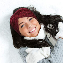 Load image into Gallery viewer, DRESHOW Crochet Ear Warmer Headband Soft knit Turban Stretch Headbands Warmer for Women Winter
