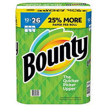 Load image into Gallery viewer, Bounty Select-a-Size Paper Towels, White, 12 Huge Rolls = 26 Regular Rolls