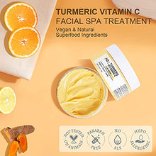 Load image into Gallery viewer, ANAIRUI Turmeric Vitamin C Clay Mask for Acne and Dark Spots, Vitamin C & E Clay Facial Mask for Blackheads, Pores, Wrinkles, Fine Lines, Hydrating, Clarifying, Cleansing Skincare Mask, 4.23 OZ