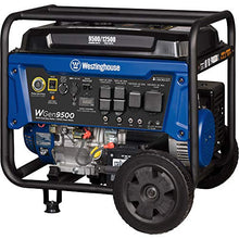 Load image into Gallery viewer, Westinghouse WGen9500 Heavy Duty Portable Generator - 9500 Rated Watts & 12500 Peak Watts - Gas Powered - Electric Start - Transfer Switch & RV Ready - CARB Compliant