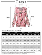 Load image into Gallery viewer, Timeson Women Blouses and Tops Fashion,Women's Long Sleeve Tunic Tops Ladies Business Casual Fall Winter Clothing Dress Shirts for Work Office Flowy Linen Fancy Blouse Floral Suits for Professional