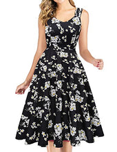 Load image into Gallery viewer, Women Tea Dress for Vintage Cocktail Party, Modest Aline Church Dresses, Fit Flare Bridesmaid Dress, Rockabilly Swing Prom Dress, Retro Knee Length Dresses for Wedding Guest Grey XS