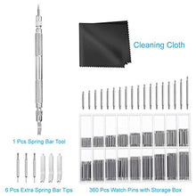 Load image into Gallery viewer, Anezus Watch Link Remover Kit with Spring Bar Tool Watch Band Tool and 360 Pcs Watch Strap Link Pins for Watch Repair and Watch Band Removal