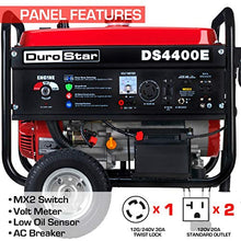 Load image into Gallery viewer, Durostar DS4400E Portable Generator, Red/Black
