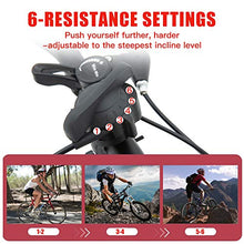 Load image into Gallery viewer, Walmann Bike Trainer Stand Portable Indoor Stationary Bicycle Exercise Magnetic Resistance with Front Wheel Riser Block and 6 Variable Speed Level, Quick Release - for Road & Mountain Bikes