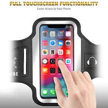 Load image into Gallery viewer, TRIBE Running Phone Holder Armband. iPhone & Galaxy Cell Phone Sports Arm Bands for Women, Men, Runners, Jogging, Walking, Exercise & Gym Workout. Fits All Smartphones. Adjustable Strap, CC/Key Pocket