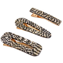 Load image into Gallery viewer, 20 Pieces Acrylic Resin Hair Barrettes Gold Duckbill Totoise Clips Pearl Hair Barrettes Fashion Geometric Alligator Hair Clips for Women and Youngster Ladies Hair Accessories