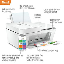 Load image into Gallery viewer, HP DeskJet Plus 4155 Wireless All-in-One Printer, Mobile Print, Scan & Copy, HP Instant Ink Ready, Auto Document Feeder, Works with Alexa (3XV13A)