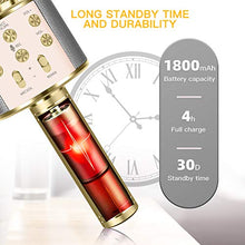 Load image into Gallery viewer, Bluetooth Microphone for Kids Birthday Gifts Girls Toy for Age 4 5 6 7 8 9 10 Year Old Portable Wireless Karaoke Microphone Fun Toys for Teen Girls Boys Christmas Best Gifts Home Party Favor Singing