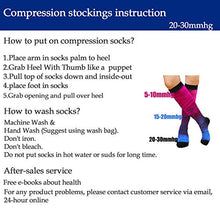 Load image into Gallery viewer, 5 Pairs Graduated Medical Compression Socks for Women&Men 20-30mmhg Knee High Sock(Multicoloured 1, Small/Medium(US SIZE))