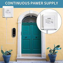 Load image into Gallery viewer, FATKITT 18V Doorbell Transformer, Power Supply Adapter Compatible with Nest Hello Video Doorbell, Arlo and Eufy Doorbell, 18 Volt VAC 500 mA Transformer with 13 ft Cable (White)