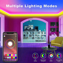 Load image into Gallery viewer, LED Strip Lights,Reemeer RGB LED Strip Lights Kit 32.8ft/10M SMD5050 300 LEDs Color Changing LED Lights Strip with Remote APP Control Sync to Music Apply LED Lights for Bedroom Kitchen Party