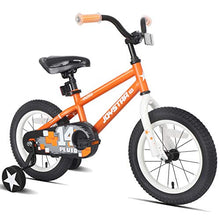 Load image into Gallery viewer, JOYSTAR 14 Inch Kids Bike with Training Wheels for 3 4 5 Years Old Boys, Toddler Bicycle for Early Rider, Child Pedal Bike, Orange