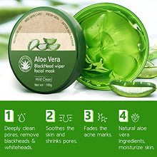 Load image into Gallery viewer, Aloe Vera Peel Off Blackhead Remover Mask - Peel Off Face Masks Whitehead Removal, Aloe Vera Extract Facial Mask, Oil Control Cleaning Face - Facial Moisturizing, Moisture Skin