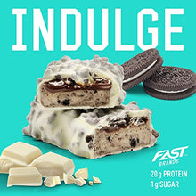 Load image into Gallery viewer, FAST BRANDS White Chocolate Cookies & Cream, 20 Gram Protein Bars (Pack of 12)