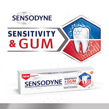 Load image into Gallery viewer, Sensodyne Sensitivity & Gum Whitening Toothpaste, Toothpaste for Sensitive Teeth & Gum Problems, 3.4 s (Pack of 3), 10.2 Oz