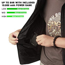 Load image into Gallery viewer, Loowoko Lightweight Heated Vest with 10000mAh Battery Pack, Men&Women Outerwear Vests, Rechargeable Heated Jacket for Winter