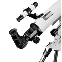Load image into Gallery viewer, Telescope 70EQ Refractor Telescope Scope - 70mm Aperture and 700mm Focal Length, Multi-Layer Green Film, with Digiscoping Adapter for Photography