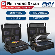 Load image into Gallery viewer, FLYPAL Fireproof Document Organizer Bag with Lock, U.S Patented Fully Enclosed Flap Design, 3-Layer File Storage Box with Dividers, Waterproof File Holder, Fire Proof Container and Case,17.5 x 13 x 5”