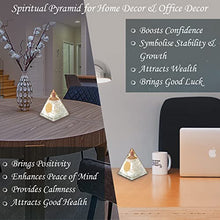 Load image into Gallery viewer, Orgone Pyramid | Selenite Orgonite Pyramid for Peace, Calm & Positive Energy | Healing Crystal Gemstone Pyramid | Orgone Pyramid Crystal - Handmade In India