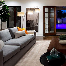 Load image into Gallery viewer, Brightech Trilage Arc Floor Lamp w/Marble Base - 3 Lights Hanging Over The Couch from Behind - Multi Head Arching Tree Lamp - for Mid Century, Modern & Contemporary Rooms - Oil Rubbed Bronze