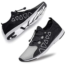 Load image into Gallery viewer, YHOON Men's Water Shoes - Sports Aqua Shoes Lightweight Outdoor Quick Drying Black 8