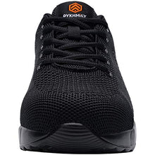 Load image into Gallery viewer, DYKHMILY Steel Toe Shoes for Men Lightweight Safety Work Shoes Slip Resistant Puncture Proof Indestructible Sneakers(13.5,Black,D9003)