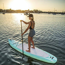 Load image into Gallery viewer, Tower Inflatable 10’4” Stand Up Paddle Board - (6 Inches Thick) - Universal SUP Wide Stance - Premium SUP Bundle (Pump & Adjustable Paddle Included) - Non-Slip Deck (Mermaid - 10'4")